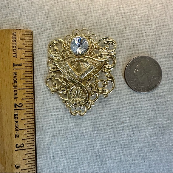 90’s Vintage Jane AOL SIGNED Gold-Tone Angel Pin & Brooch - Picture 11 of 16